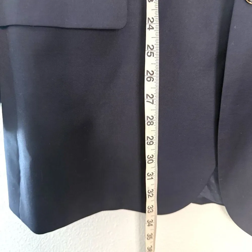 Mantoni Navy 100% Virgin Wool‎ Sport Coat Blazer Size 44L